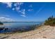 Scenic waterfront view with calm waters, clear blue sky and rocky shoreline at 2901 Pelham Rd N, St Petersburg, FL 33710