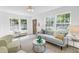 Inviting living room with neutral tones, comfortable seating, and ample natural light from large windows at 4541 2Nd N Ave, St Petersburg, FL 33713