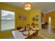 Bright dining area featuring a white table set for four, with art and a bar table at 1875 Oak Branch Dr, Sarasota, FL 34232