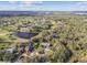 A beautiful aerial view of a rural community with homes, ponds, trees, and golf courses at 1902 Sweet Bay Ct, Plant City, FL 33566