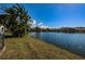 Beautiful view of the community pond from the shoreline at 256 Cypress Ln # 120, Oldsmar, FL 34677