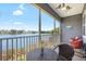 Enjoy water views from a private screened balcony, perfect for entertaining or relaxing at 3226 Nautical S Pl, St Petersburg, FL 33712