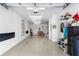 Spacious and well-lit garage interior with ample storage, clean floors, and access to the home at 3226 Nautical S Pl, St Petersburg, FL 33712
