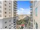 Beautiful community view featuring a park and recreation area between two high-rise buildings at 1120 E Kennedy Blvd # 1126, Tampa, FL 33602