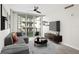 A modern living room offers a comfortable seating area and a scenic view at 1120 E Kennedy Blvd # 1126, Tampa, FL 33602
