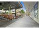 Outdoor restaurant area provides a relaxed dining experience with ample seating at 1120 E Kennedy Blvd # 1126, Tampa, FL 33602