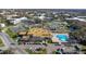 Aerial view of clubhouse and community pool at 2041 Australia W Way # 35, Clearwater, FL 33763