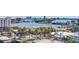 Aerial view of a coastal neighborhood with stunning waterfront views at 11 San Marco St # 807, Clearwater Beach, FL 33767