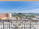 Balcony view of the city and waterway at 11 San Marco St # 807, Clearwater Beach, FL 33767