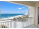 Breathtaking balcony view of the beach, ocean, and cityscape. Perfect for enjoying the beauty of the coast at 1170 Gulf Blvd # 2001, Clearwater, FL 33767