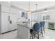 Spacious kitchen with marble countertops, stainless steel appliances, and designer fixtures at 1170 Gulf Blvd # 2001, Clearwater, FL 33767