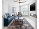 Bright living area features a modern fireplace, stylish furniture, and contemporary decor for relaxing or entertaining at 1170 Gulf Blvd # 2001, Clearwater, FL 33767