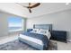 This bedroom offers a serene retreat, complete with ocean views and stylish decor at 1170 Gulf Blvd # 2001, Clearwater, FL 33767