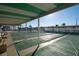 Outdoor shuffleboard courts with benches in a well-maintained community setting at 13225 101St St # 462, Largo, FL 33773