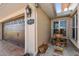 Home exterior showcases a charming fountain, stone landscape, and brick walkway, adding to its curb appeal at 1336 51St Ne Ave, St Petersburg, FL 33703