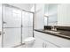 Bathroom with shower and sink at 21807 Amelia Rose Way, Land O Lakes, FL 34637