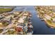 Waterfront properties line a calm canal in this peaceful residential neighborhood at 3939 Rudder Way, New Port Richey, FL 34652