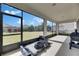 Screened patio with an exercise machine at 7528 Paradiso Dr, Apollo Beach, FL 33572