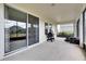 Spacious screened patio with an exterior view at 7528 Paradiso Dr, Apollo Beach, FL 33572