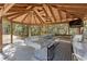 An outdoor kitchen with a grill and counter space is great for entertaining at 9641 Fulton Ave, Hudson, FL 34667