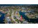 Stunning aerial view of the waterfront neighborhood at 4937 Dover Ne St, St Petersburg, FL 33703