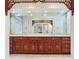 Bathroom boasts an expansive double vanity with ornate detailing at 5020 S Shore Crest Cir, Tampa, FL 33609