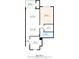Detailed floor plan showcasing layout with dimensions of rooms and total square footage at 9 Forbes Pl # 206, Dunedin, FL 34698