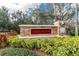 Stone entrance sign for Tern Wood community, surrounded by decorative landscaping at 15944 Ternglade Dr, Lithia, FL 33547