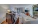 Cozy living room with hardwood floors, comfortable seating, and a bright and airy ambiance at 2612 Pearce Dr # 310, Clearwater, FL 33764