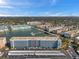 Stunning aerial view of the condo complex, highlighting its waterfront location and proximity to the city at 5925 Shore S Blvd # 406, Gulfport, FL 33707