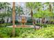 Scenic courtyard featuring a classic fountain, tropical palm trees, and manicured green landscaping at 700 S Harbour Island Blvd # 738, Tampa, FL 33602
