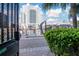 View from gated entry showing the marina, waterfront, and the Marriott Waterside Hotel in the background at 700 S Harbour Island Blvd # 738, Tampa, FL 33602