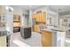 Well-equipped kitchen with an island, stainless steel appliances, and plenty of storage at 1405 Kensington Woods Dr, Lutz, FL 33549