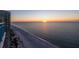 Beautiful beach view at sunset from a high-rise balcony at 1520 Gulf Blvd # Ph1 1901, Clearwater, FL 33767