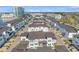 Aerial view showcases the community's modern architecture and well-maintained landscaping at 5351 Bridge St # 81, Tampa, FL 33611