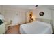 Bedroom features multiple closets, decor, and a window providing great natural light at 612 Allegheny Dr, Sun City Center, FL 33573
