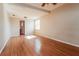 Spacious bedroom featuring sleek wood floors, neutral walls, and plenty of natural light at 8401 5Th N St, St Petersburg, FL 33702