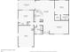 Detailed floor plan showcasing the layout and dimensions of the home with bedrooms, bathrooms, and living spaces at 12503 Willow Tree Ave, Hudson, FL 34669