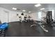 Spacious gym features a variety of exercise equipment, with ample natural light at 1590 Gulf Blvd # 501, Clearwater Beach, FL 33767