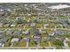 An aerial view of the property with surrounding neighborhood at 1782 Coconut Dr, Venice, FL 34293