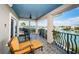 Comfortable balcony seating offers amazing views of the waterfront landscape at 199 21St Ave, St Pete Beach, FL 33706
