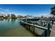 Boat docked in the canal, offering easy access to the water and stunning waterfront living at 199 21St Ave, St Pete Beach, FL 33706