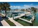 Boats docked at the waterfront, providing convenient access to water activities and stunning coastal views at 199 21St Ave, St Pete Beach, FL 33706