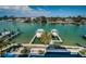Beautiful waterfront with private docks and a swimming pool at 199 21St Ave, St Pete Beach, FL 33706