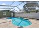 Wonderful kidney-shaped pool with screen enclosure and surrounding patio at 2851 16Th N Ave, St Petersburg, FL 33713
