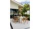 Outdoor dining area on the patio, perfect for enjoying meals with a waterfront view at 4900 59Th S Ave, St Petersburg, FL 33715