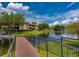 Scenic view of the lake from the community walkway at 10263 Gandy N Blvd # 105, St Petersburg, FL 33702