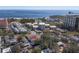 Expansive aerial view showcasing the community's proximity to the beach and recreational areas at 1036 N Shore Ne Dr # 5, St Petersburg, FL 33701
