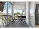 Cozy balcony features a seating area and offers an open view of the neighborhood at 1036 N Shore Ne Dr # 5, St Petersburg, FL 33701