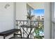 Balcony overlooking a pool and complex buildings at 1036 N Shore Ne Dr # 5, St Petersburg, FL 33701